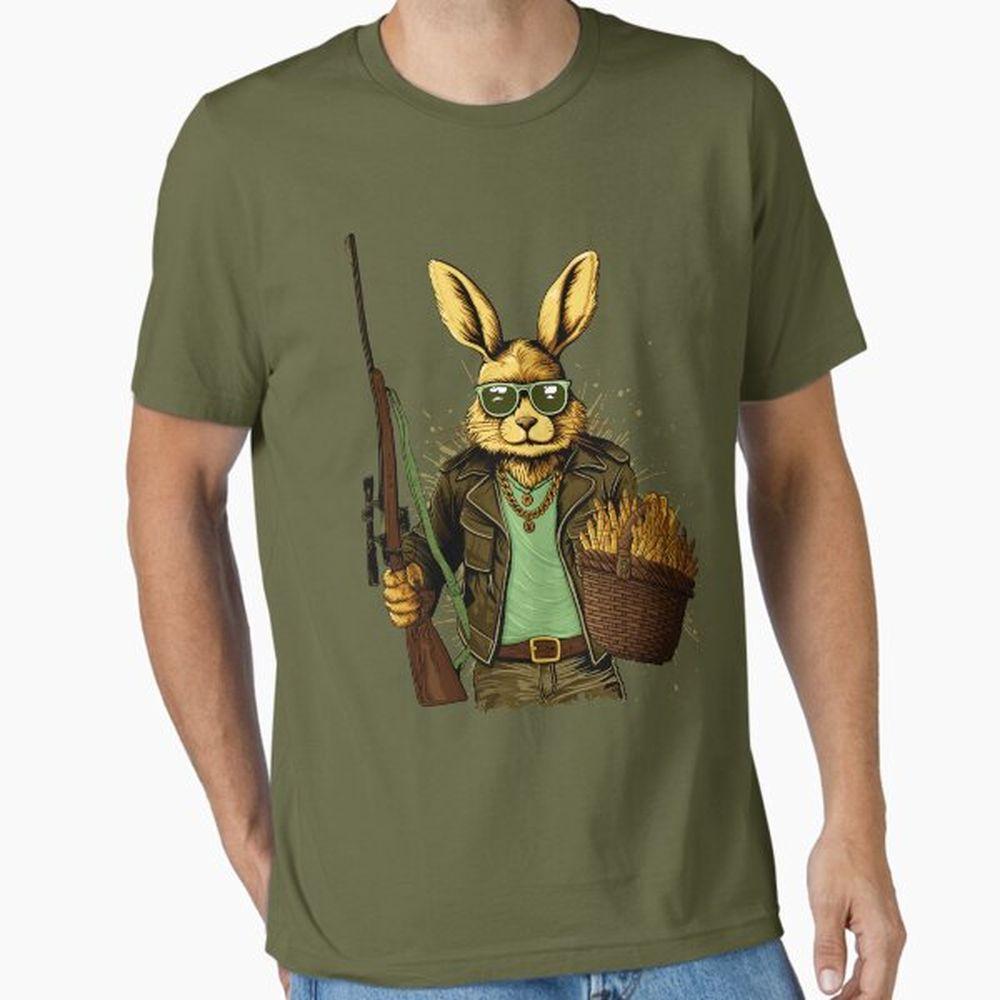 Easter Bunny With Rifle Awesome Shirt Easter Bunny With Rifle Awesome Shirt